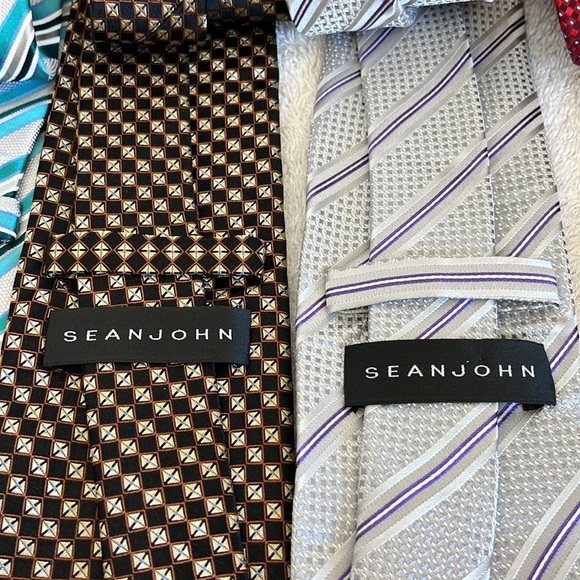Sean John ties lot of 6.  100% Silk - Picture 3 of 7